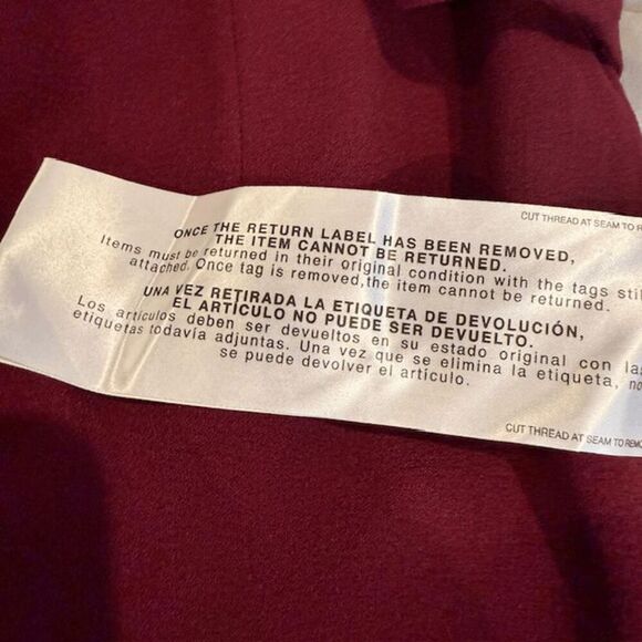 NWT Dress the Population Lyla Dress Sheath Silhouette Burgundy Red Size Medium - Picture 7 of 13